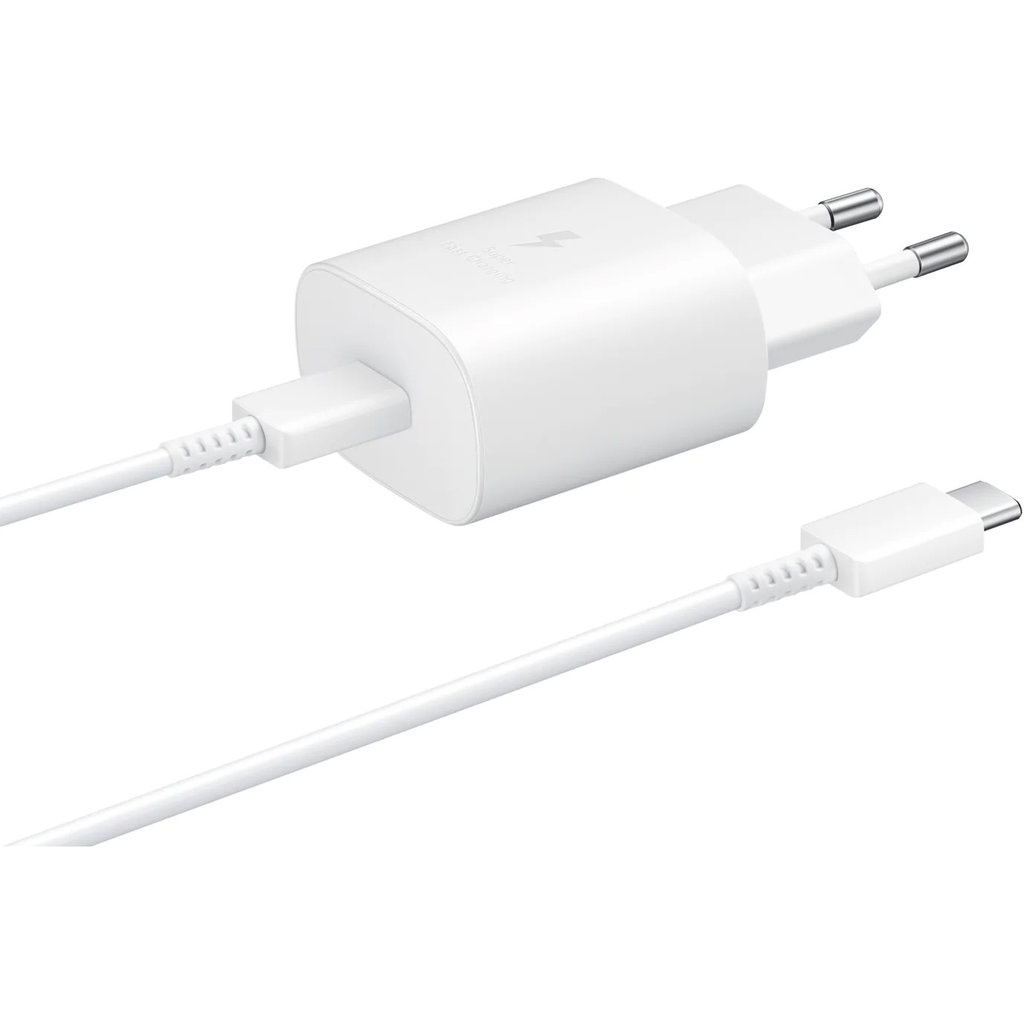 Samsung USB-C Wall Charger 25W White incl USB-C to USB-C cable 1m