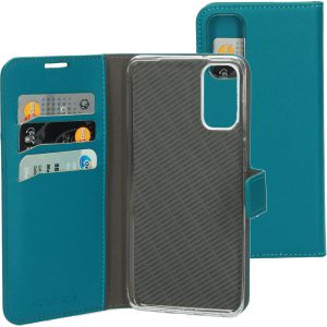 Mobiparts Saffiano Wallet Case Samsung Galaxy S20 4G/5G Turquoise