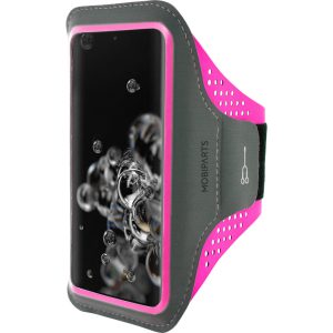 Mobiparts Comfort Fit Sport Armband Samsung Galaxy S20 Ultra 4G/5G Neon Pink