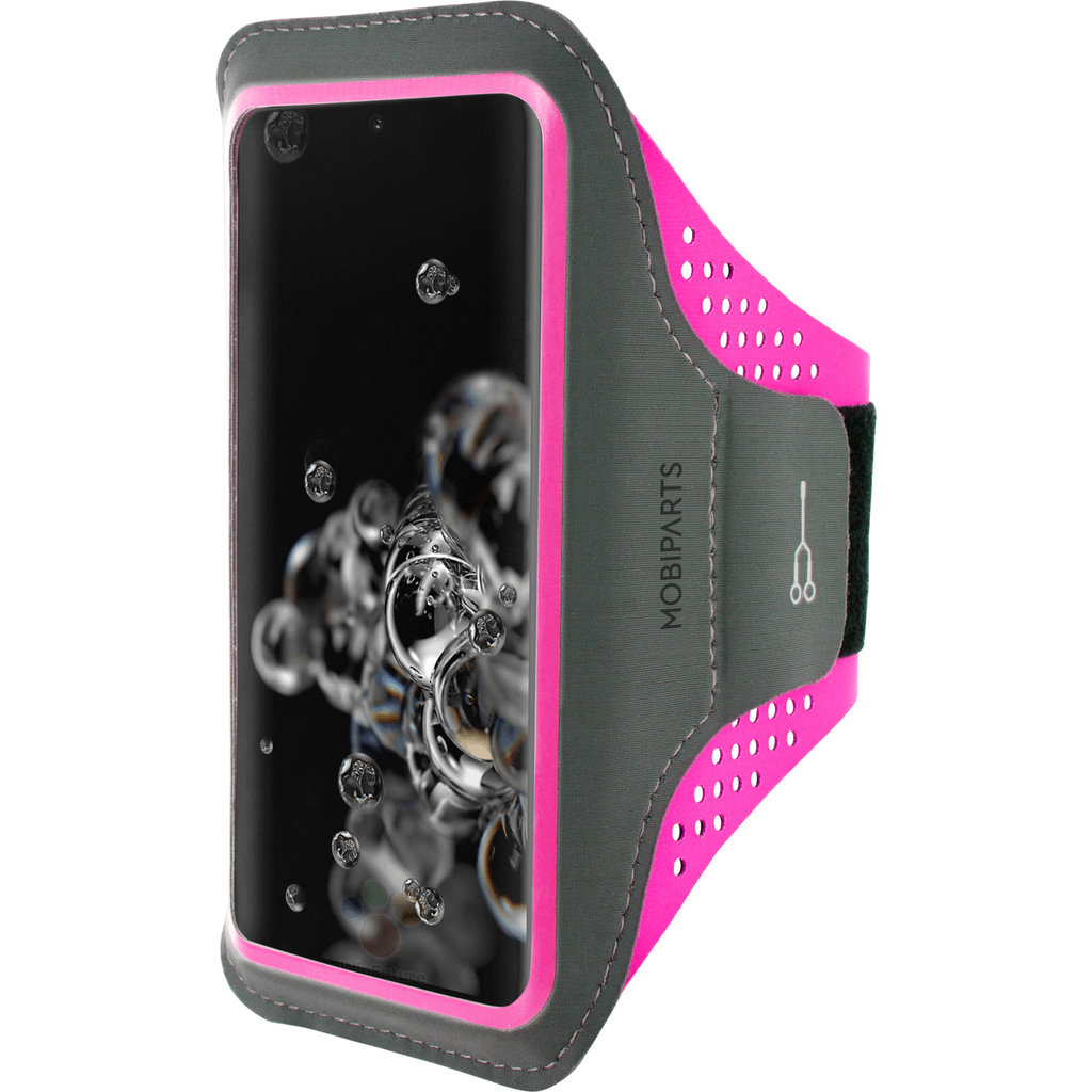 Mobiparts Comfort Fit Sport Armband Samsung Galaxy S20 Ultra 4G/5G Neon Pink