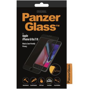 PanzerGlass Apple iPhone 6/6S/7/8/SE (2020/2022) Privacy Black Case Friendly Super+ Glass