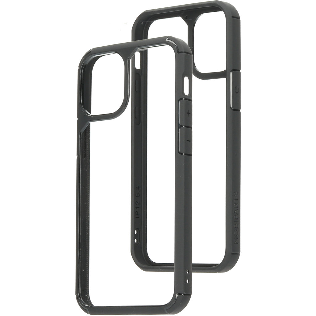 Mobiparts Rugged Clear Case Apple iPhone 12 Mini Black