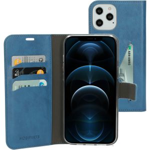 Mobiparts Classic Wallet Case Apple iPhone 12 Pro Max Steel Blue
