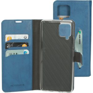 Mobiparts Classic Wallet Case Samsung Galaxy A42 (2020) Steel Blue