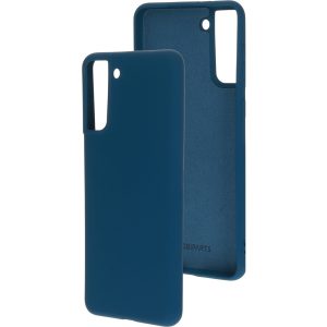 Mobiparts Silicone Cover Samsung Galaxy S21 Plus Blueberry Blue