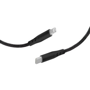 Mobiparts Apple Lightning to USB-C Braided Cable 2A 1m Black