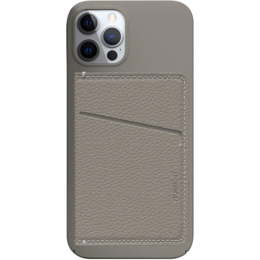 Nudient Card Holder Leather Clay Beige