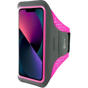 Mobiparts Comfort Fit Sport Armband Apple iPhone 13 Neon Pink