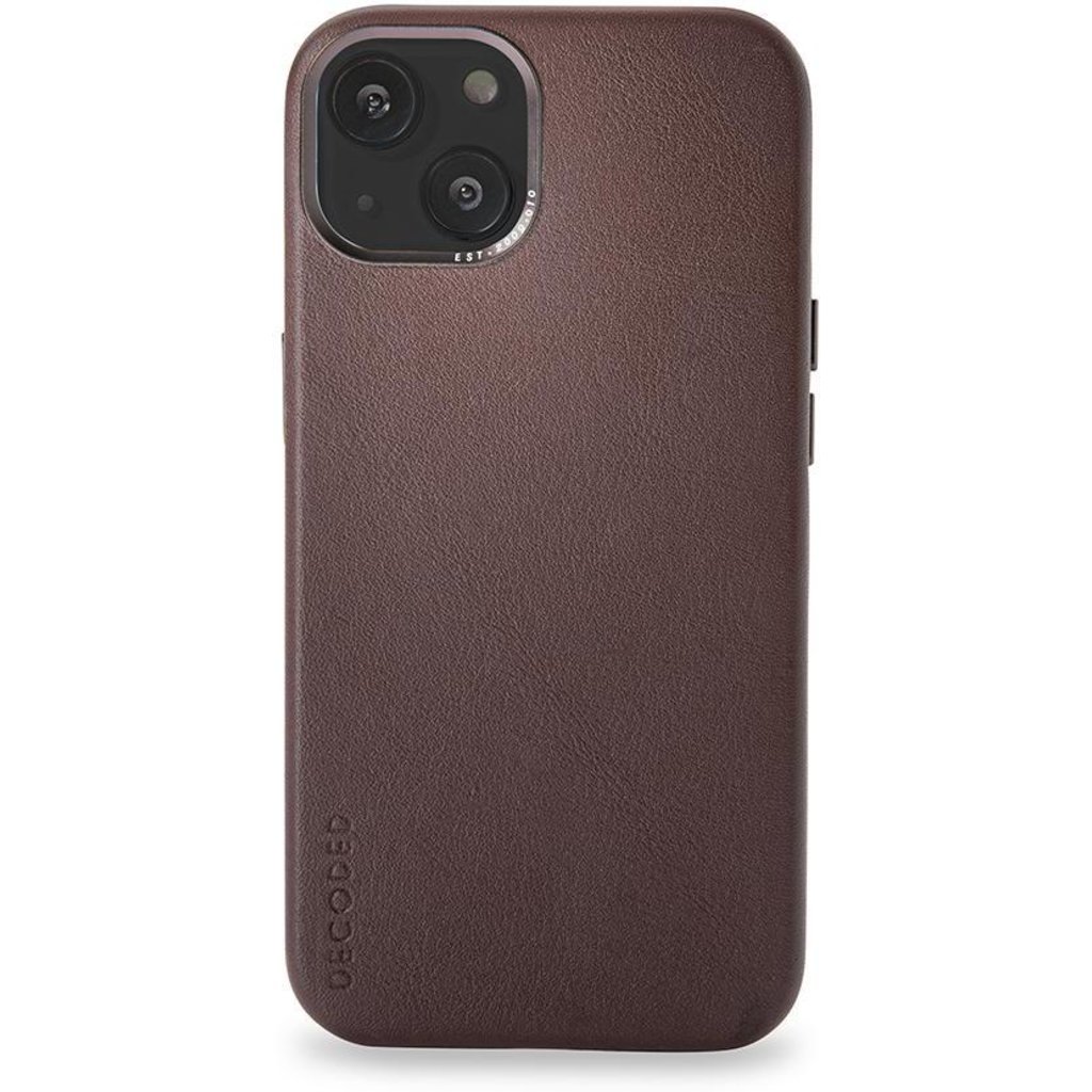 Decoded Leather Backcover Apple iPhone 13 Chocolate Brown