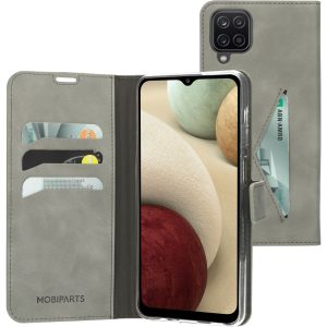 Mobiparts Classic Wallet Case Samsung Galaxy A12 (2021) Granite Grey
