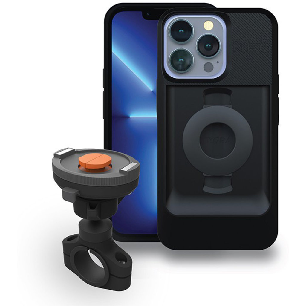 Tigra FitClic Neo Motorcycle Kit for Apple iPhone 15/14/13/13 Pro