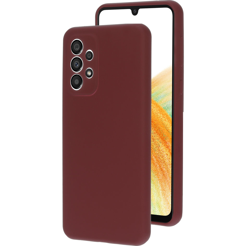 Mobiparts Silicone Cover Samsung Galaxy A33 5G (2022) Plum Red