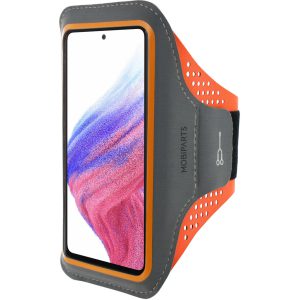 Mobiparts Comfort Fit Sport Armband Samsung Galaxy A53 5G (2022) Neon Orange