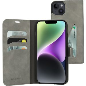 Mobiparts Classic Wallet Case Apple iPhone 14 Plus Granite Grey