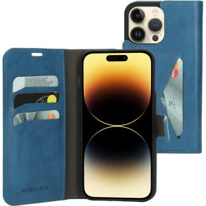 Mobiparts Classic Wallet Case Apple iPhone 14 Pro Max Steel Blue
