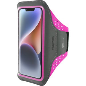 Mobiparts Comfort Fit Sport Armband Apple iPhone 14 Neon Pink