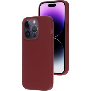 Mobiparts Silicone Cover Apple iPhone 14 Pro Plum Red