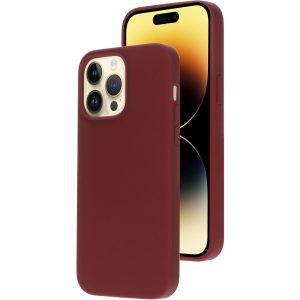 Mobiparts Silicone Cover Apple iPhone 14 Pro Max Plum Red