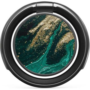 Burga Phone Ring Holder Gunmetal - Emerald Pool