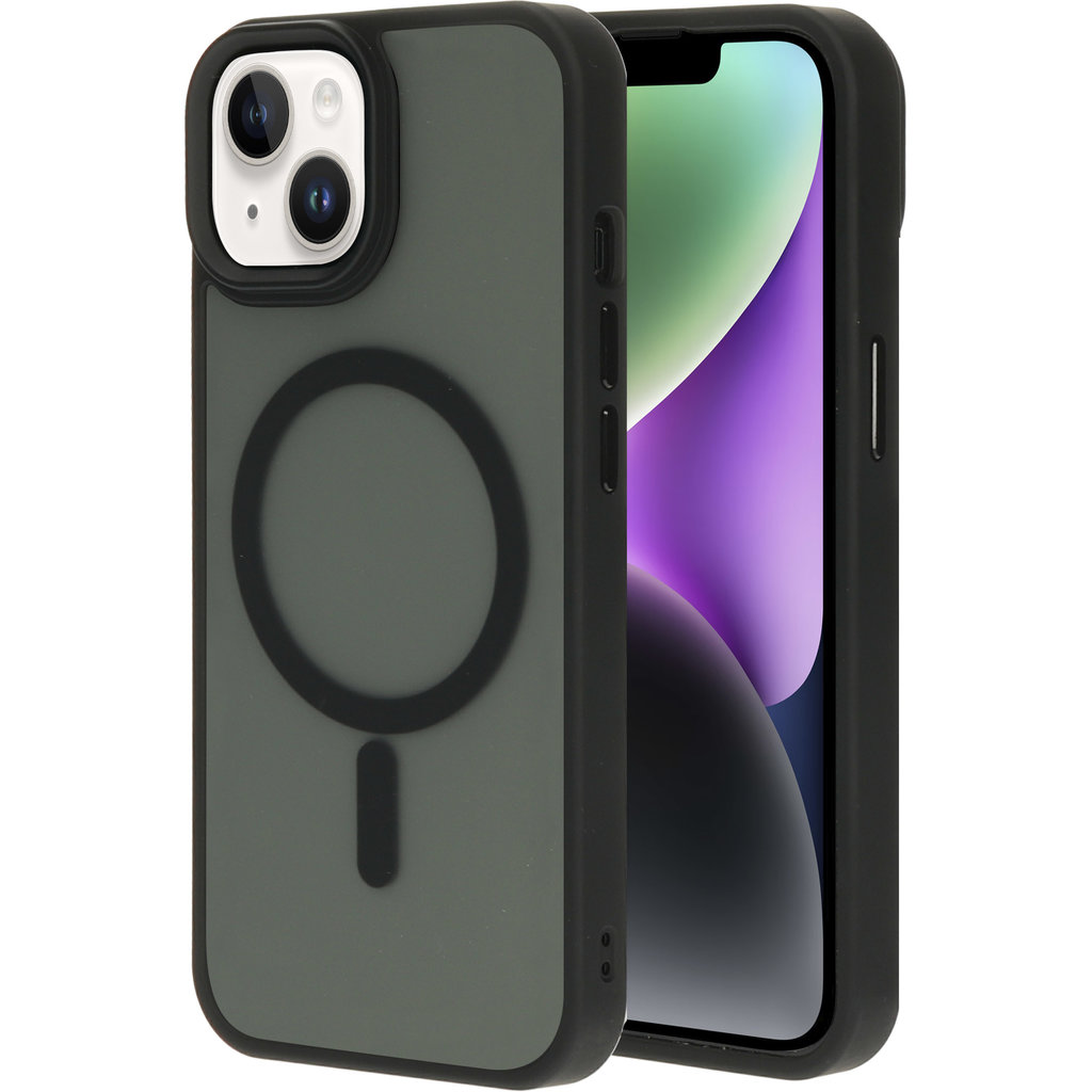 Mobiparts Hardcover Apple iPhone 14/13 Satin Black (Magsafe Compatible)