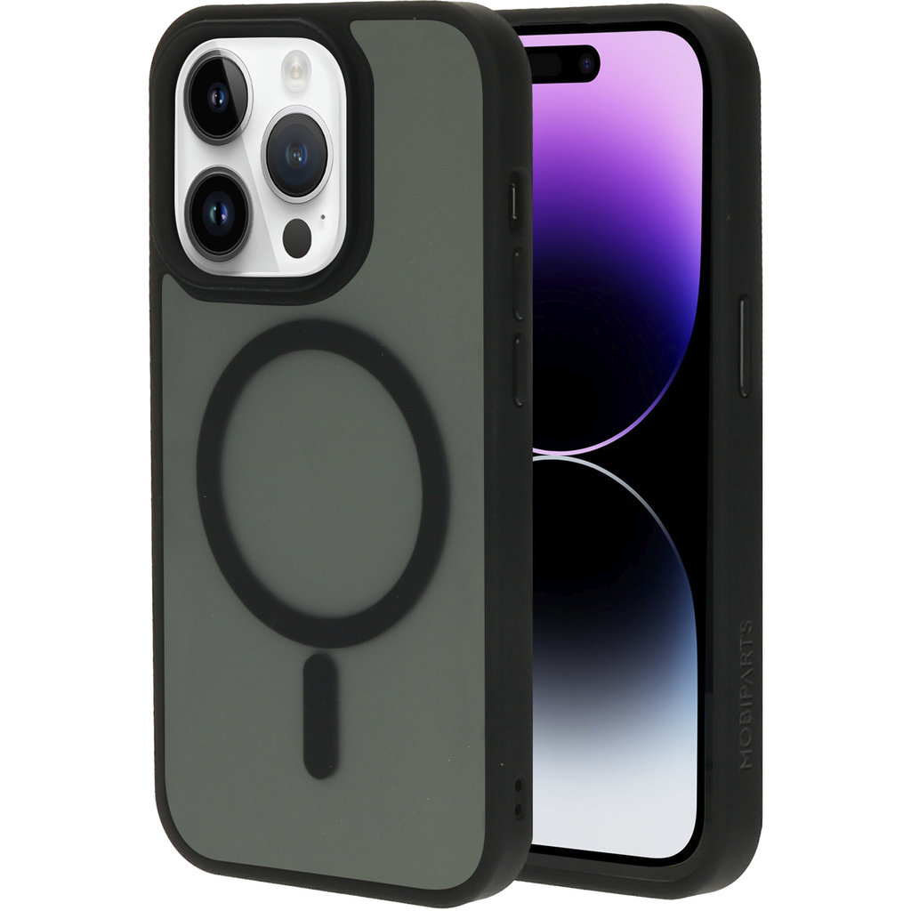 Mobiparts Hardcover Apple iPhone 14 Pro Satin Black (Magsafe Compatible)