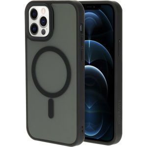 Mobiparts Hardcover Apple iPhone 12/12 Pro Satin Black (Magsafe Compatible)
