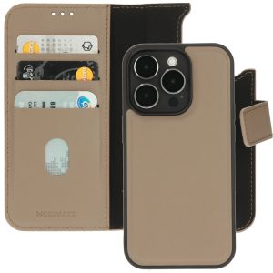 Mobiparts Leather 2 in 1 Wallet Case Apple iPhone 14 Pro Taupe