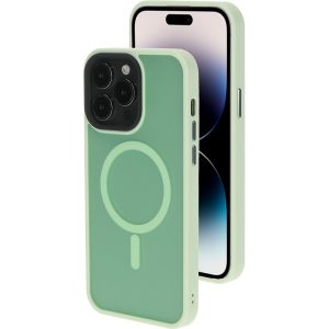 Mobiparts Hardcover Apple iPhone 14 Pro Max Satin Light Green Ltd Edition (Magsafe Compatible)