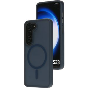 Mobiparts Hardcover Samsung Galaxy S23 Satin Blue (Magsafe Compatible)