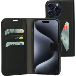 Mobiparts Classic Wallet Case Apple iPhone 15 Pro Max Black