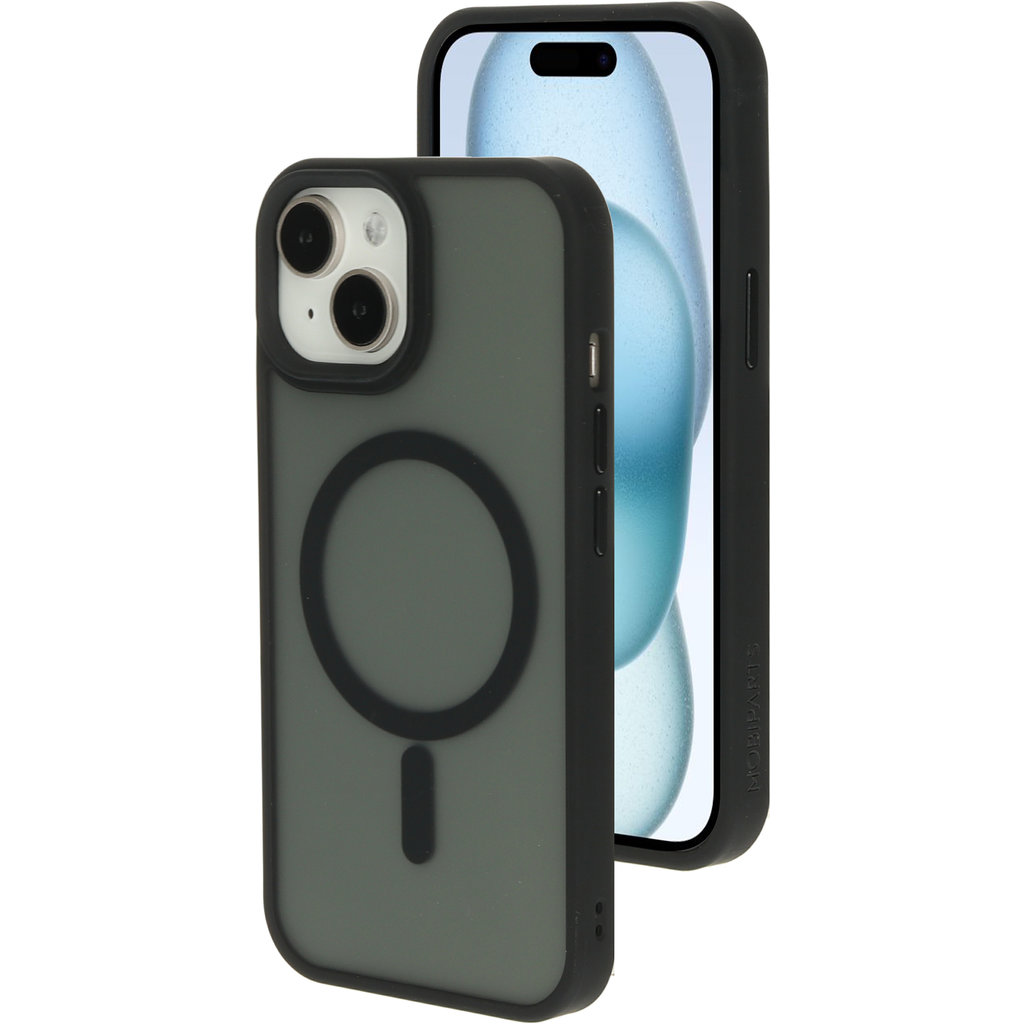 Mobiparts Hardcover Apple iPhone 15 Satin Black (Magsafe Compatible)