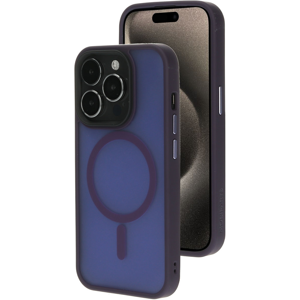 Mobiparts Hardcover Apple iPhone 15 Pro Satin Purple (Magsafe Compatible)