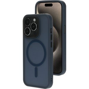 Mobiparts Hardcover Apple iPhone 15 Pro Satin Blue (Magsafe Compatible)