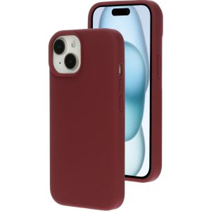 Mobiparts Silicone Cover Apple iPhone 15 Plum Red