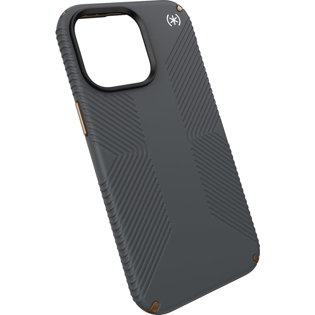 Speck Presidio2 Grip Apple iPhone 15 Pro Max Charcoal Grey - with Microban