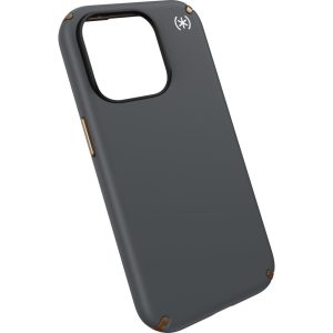 Speck Presidio2 Pro + MS Apple iPhone 15 Pro Charcoal Grey - with Microban