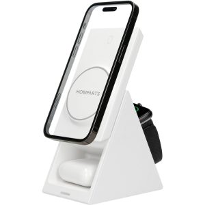 Mobiparts Wireless 3 in 1 Charger 15W Triangle White