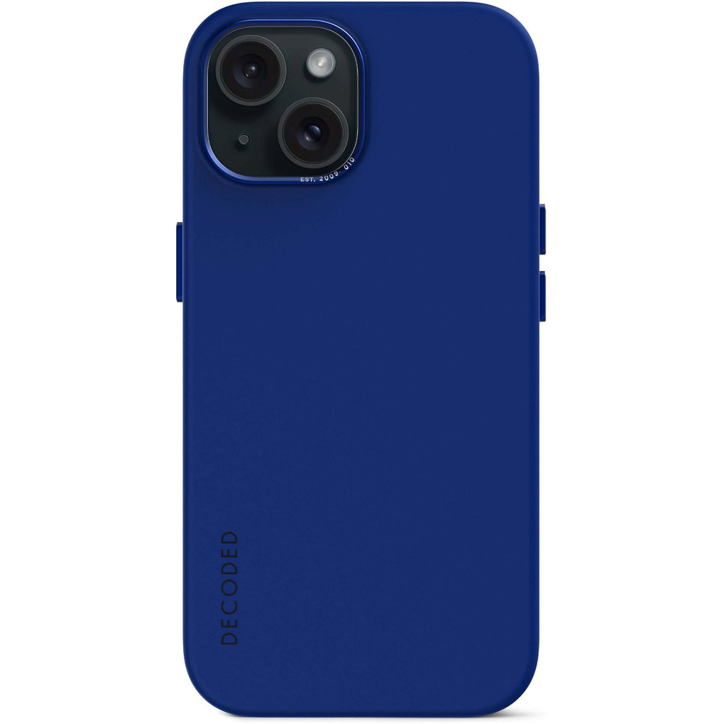 Decoded Silicone Backcover Apple iPhone 15 Galactic Blue