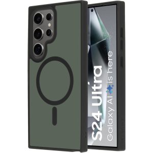 Mobiparts Hardcover Samsung Galaxy S24 Ultra Satin Black (Magsafe Compatible)