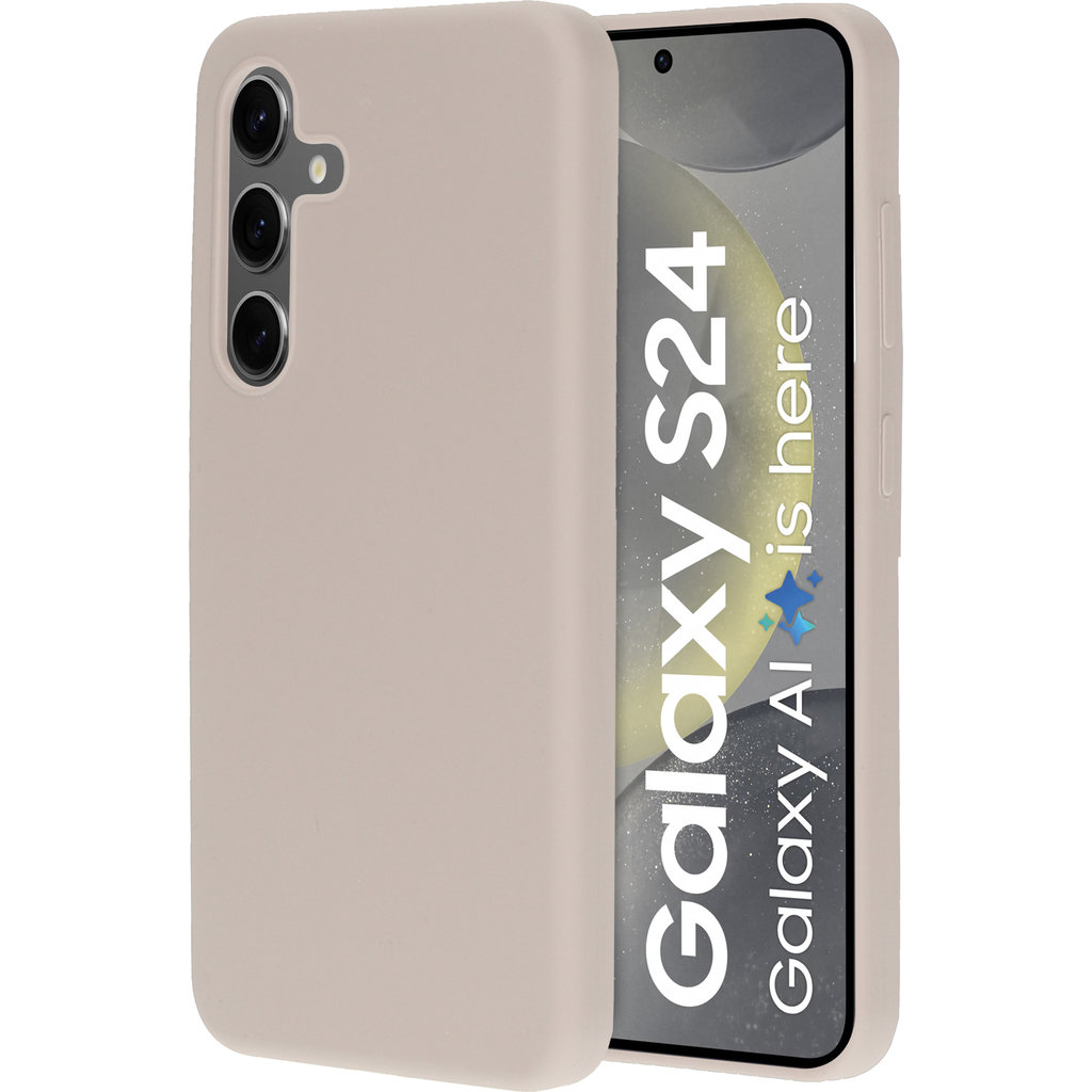 Mobiparts Silicone Cover Samsung Galaxy S24 Soft Salmon