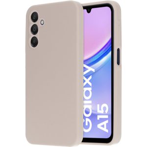 Mobiparts Silicone Cover Samsung Galaxy A15 Soft Salmon