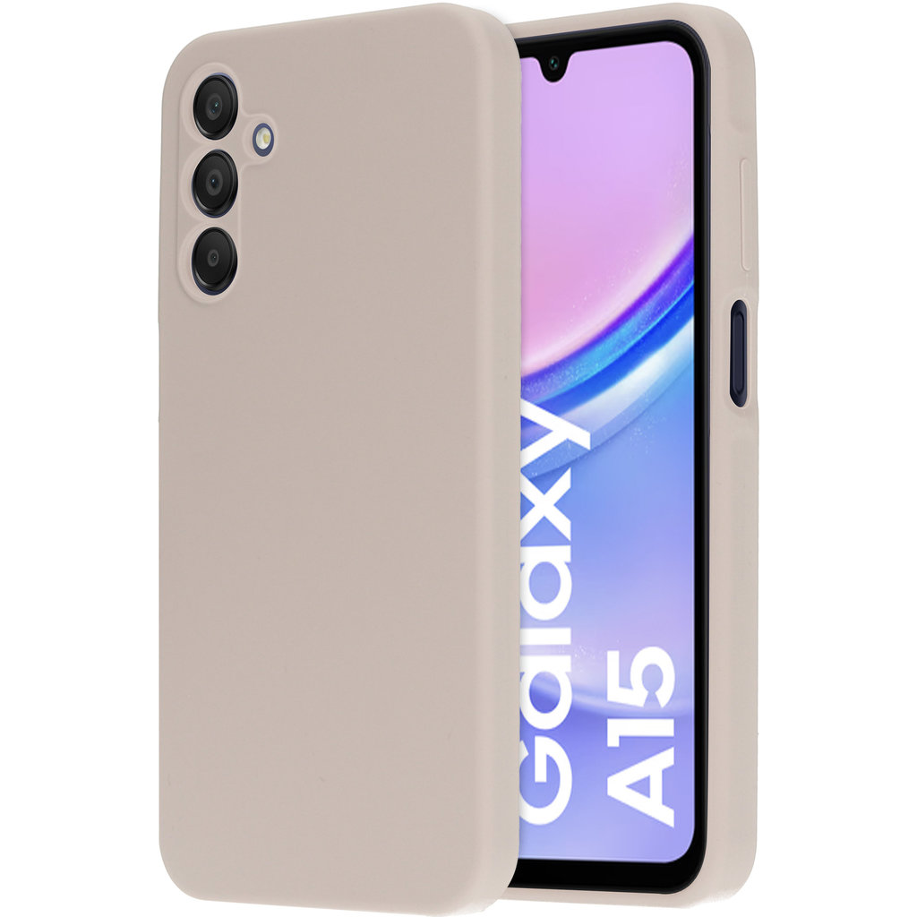 Mobiparts Silicone Cover Samsung Galaxy A15 Soft Salmon