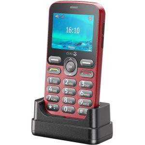 Doro 1880 4G Red + Cradle