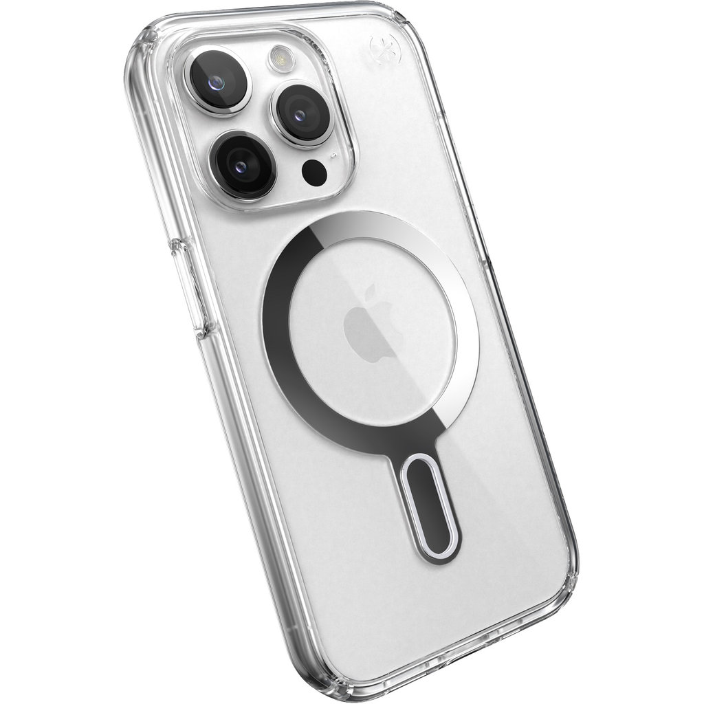 Speck Presidio Clear + ClickLock Apple iPhone 15 Pro Clear - with Microban