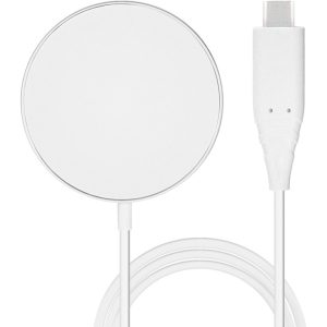 Mobiparts Wireless MagSafe Compatible Charger 15W Flat White