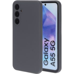 Mobiparts Silicone Cover Samsung Galaxy A55 Urban Grey