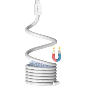 4Smarts Magetic Cable RollUp USB-C to USB-C 1,5M White