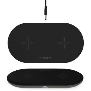Cygnett TwoFold2 20W Dual Wireless Charger Black