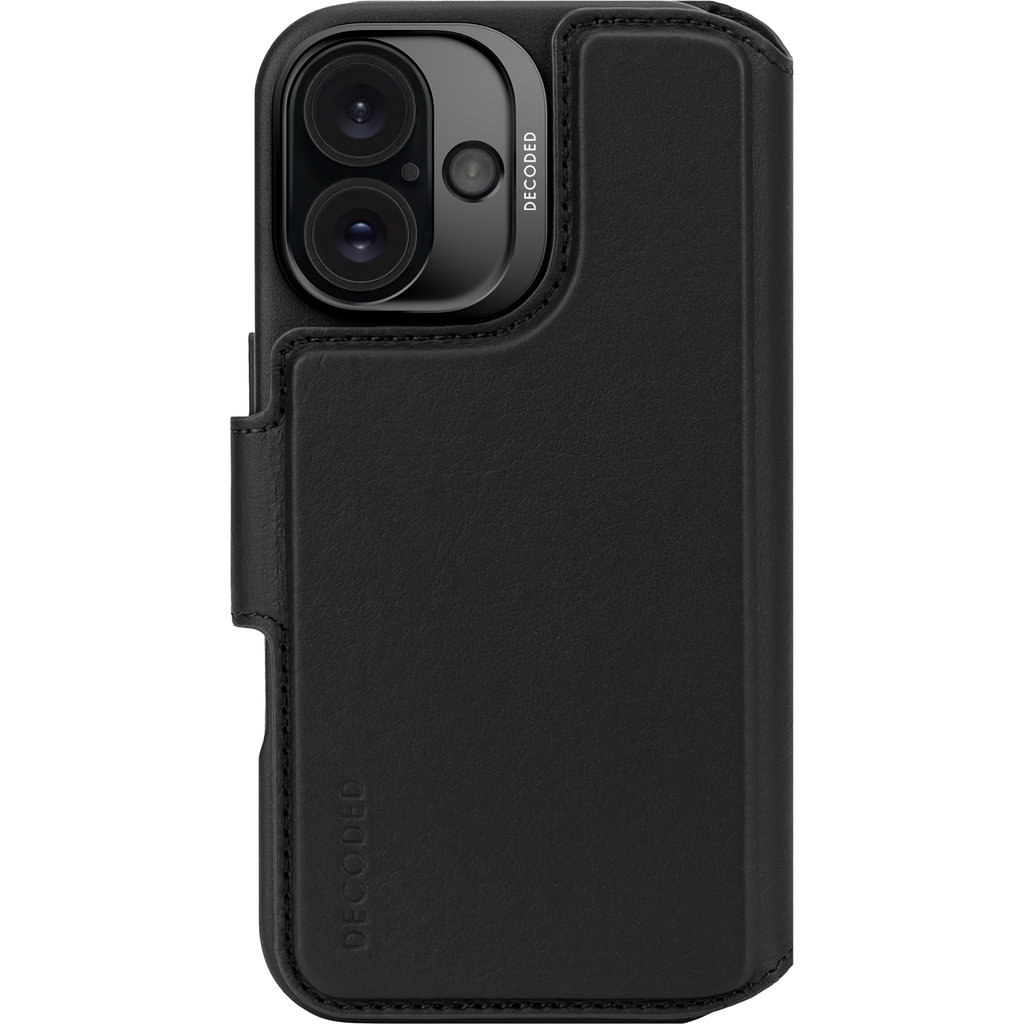 Decoded Leather Detachable Wallet Apple iPhone 16 Black