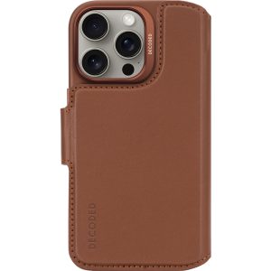Decoded Leather Detachable Wallet Apple iPhone 16 Pro Tan
